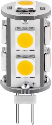 Лампа СВЕТОЗАР светодиодная &quot;LED technology&quot;, теплый белый свет (3000К), 12В, 1,8Вт (10) 44590-10 купить в Тюмени