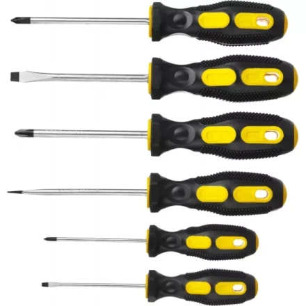 Набор STAYER &quot;MASTER&quot;: Отвертки слесарные, двухкомпонентная рукоятка, магнитный наконечник, 6шт 2513-H6_z01 купить в Тюмени