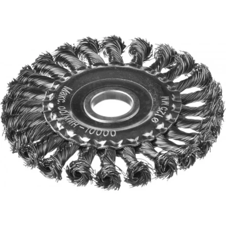 DEXX. Щетка дисковая для УШМ, жгутированная стальная проволока 0,5мм, 125ммх22мм 35100-125 купить в Тюмени