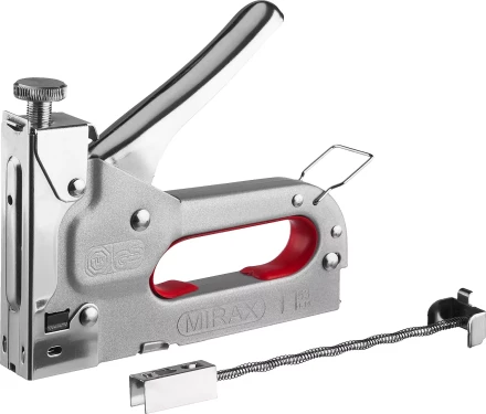 Степлер с регулировкой силы удара, металлический корпус, для тонкой скобы тип 53 (4-14 мм), MIRAX 3144 купить в Тюмени