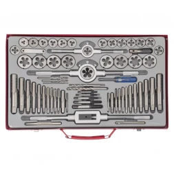 Набор метчиков и плашек М2-М20 65 шт металлический кейс Matrix 773065