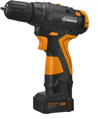 Дрель-шуруповерт аккумуляторная Вихрь ДА-18Л-2КУ/Б бесщеточный двигатель купить в Тюмени