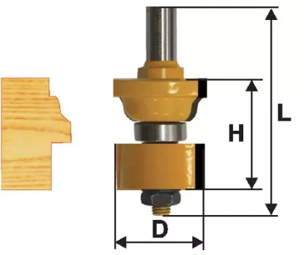 Фреза комбинированная универсальная Ф348Х445 мм хвостовик 12 мм 46507 купить в Тюмени