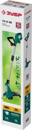 ЗУБР 600 Вт, ш/с 33 см, сетевой триммер (ТСН-33-600) купить в Тюмени