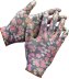 Перчатки GRINDA садовые, прозрачное нитриловое покрытие, размер S-M, черные 11297-S купить в Тюмени