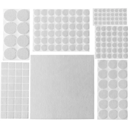 Набор STAYER &quot;COMFORT&quot;: Накладки самоклеящиеся на мебельные ножки, 175 шт, белые 40917-H175 купить в Тюмени