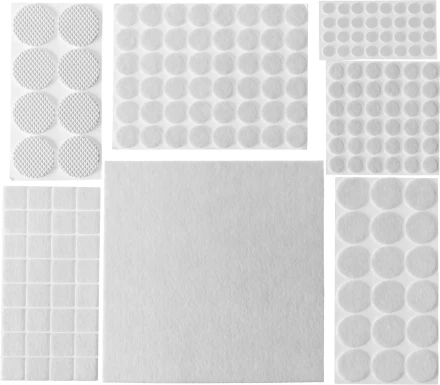 Набор STAYER &quot;COMFORT&quot;: Накладки самоклеящиеся на мебельные ножки, 175 шт, белые 40917-H175 купить в Тюмени