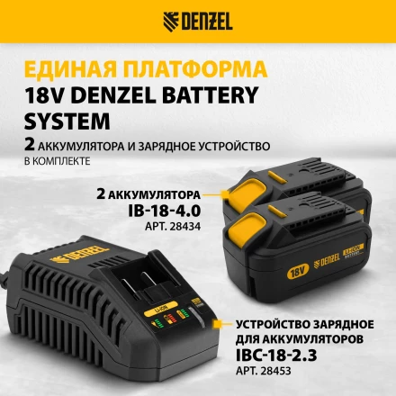 Снегоуборочная машина аккумуляторная ESB-460-0 Li-Ion 36В Denzel 97636 купить в Тюмени