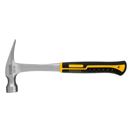 Молоток-гвоздодер 560 г Denzel 10424, цельнометаллический, двухкомпонентная рукоятка купить в Тюмени