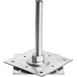 Анкер ЗУБР "МАСТЕР" регулируемый по высоте, 150х200х150мм, М24, 1шт 310265-150-24