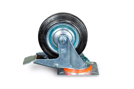 Колесо поворотное резина SCb 63 160 мм с тормозом (N) 1024201 купить в Тюмени
