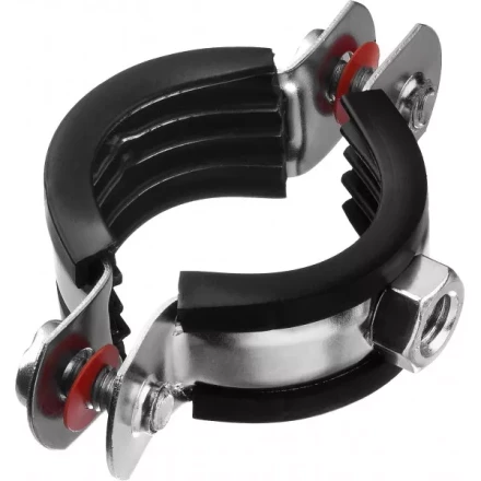 Хомут трубный с гайкой, оцинкованный, 1&quot;, 9шт, ЗУБР Мастер 37850-32-37 37850-32-37 купить в Тюмени