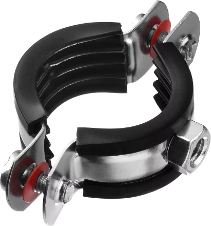 Хомут трубный с гайкой, оцинкованный, 1&quot;, 9шт, ЗУБР Мастер 37850-32-37 37850-32-37 купить в Тюмени