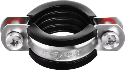 Хомут трубный с гайкой, оцинкованный, 1&quot;, 9шт, ЗУБР Мастер 37850-32-37 37850-32-37 купить в Тюмени