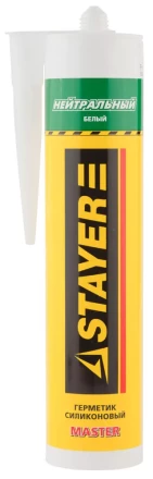 Герметик STAYER &quot;MASTER&quot; нейтральный силиконовый, белый, 260мл 41217-0_z01 купить в Тюмени