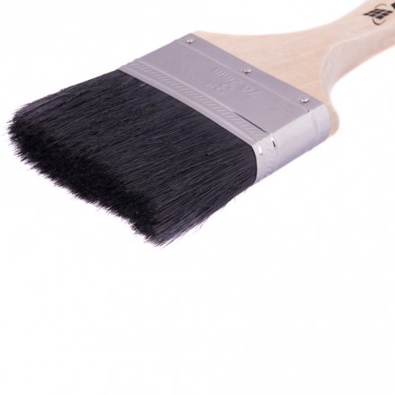 Кисть плоская натуральная черная щетина деревянная ручка размер 3 Mtx 82641 купить в Тюмени
