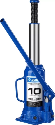 Домкрат гидравлический бутылочный T50, 10т, 228-462мм, ЗУБР Профессионал 43060-10 43060-10_z01 купить в Тюмени