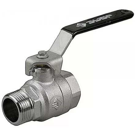 Кран шаровой ЗУБР полнопроходной &quot;мама-папа&quot;, ручка, хромиров латунь, 1/2&quot; 4-51321-C-1/2 купить в Тюмени