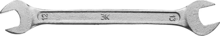 Ключ рожковый гаечный ЗУБР "СТАНДАРТ", оцинкованный, 12х13мм 27115-12-13 купить в Тюмени