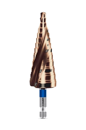 ЗУБР КОБАЛЬТ 6-30мм, 13 ступеней, винтовая проточка, сверло ступенчатое, ПРОФЕССИОНАЛ (29674-6-30-13) купить в Тюмени