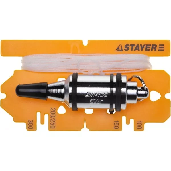 Отвес STAYER "PROFI" строительный со шнуром, с противоударными ободками, 600 г 06352-60 купить в Тюмени