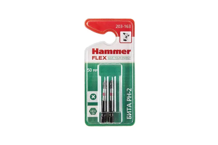 Бита HAMMER PH2 50мм (2шт) купить в Тюмени