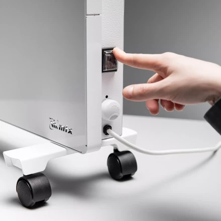 Конвектор электрический КМ-2000.2, 230 В, 2000 Вт, X-образный нагреватель, колеса, термостат // MTX 98126 купить в Тюмени