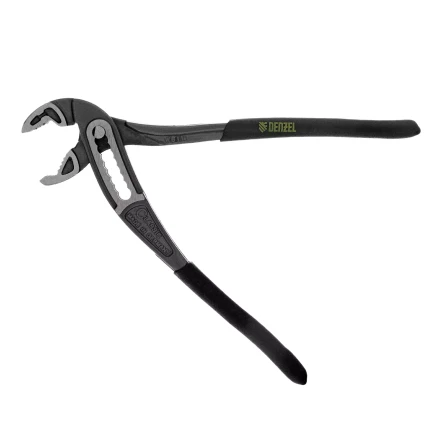 Клещи переставные Denzel 17901, обливные рукоятки, 180 мм купить в Тюмени