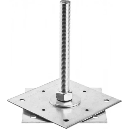 Анкер ЗУБР &quot;МАСТЕР&quot; регулируемый по высоте, 150х200х150мм, М20, 1шт 310265-150-20 купить в Тюмени