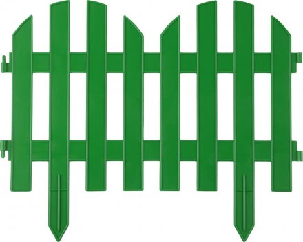 Забор декоративный GRINDA &quot;ПАЛИСАДНИК&quot;, 28x300см, зеленый 422205-G купить в Тюмени