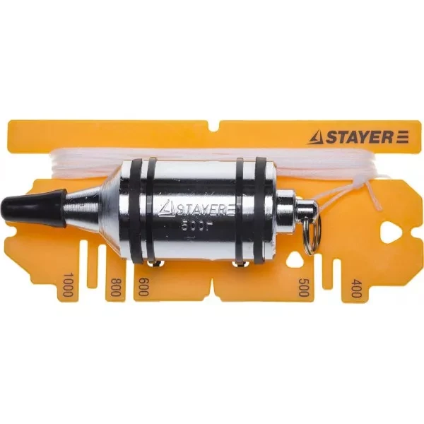 Отвес STAYER "PROFI" строительный со шнуром, с противоударными ободками, 500 г 06352-50 купить в Тюмени