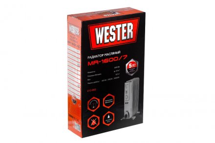 Масляный электрический радиатор WESTER MR1600/7 купить в Тюмени