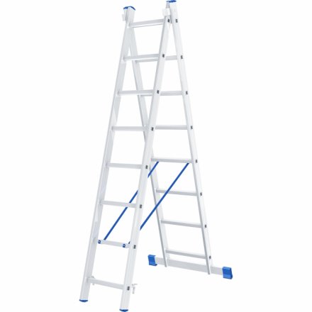 Лестница алюминиевая 2х8 ступеней двухсекционная СИБРТЕХ 97908 купить в Тюмени