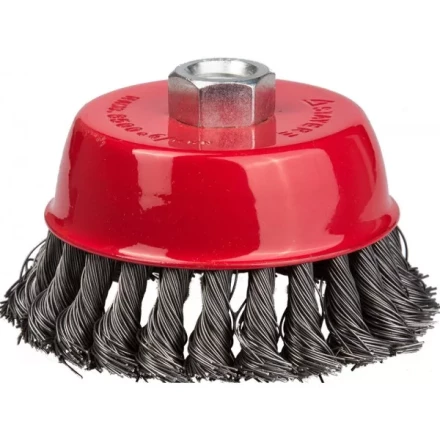 STAYER &quot;PROFESSIONAL&quot;. Щетка чашечная для УШМ, жгутированная стальная проволока 0,5мм, 80ммхМ14 35128-080_z01 купить в Тюмени