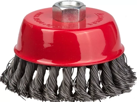 STAYER &quot;PROFESSIONAL&quot;. Щетка чашечная для УШМ, жгутированная стальная проволока 0,5мм, 80ммхМ14 35128-080_z01 купить в Тюмени