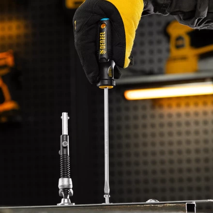 Отвертка, SL5x150 мм, S2, 3к рукоятка Denzel 121977 купить в Тюмени