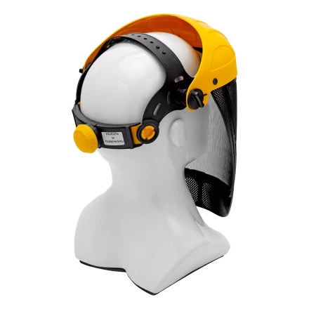 Щиток защитный лицевой с сеткой Denzel &quot;СВОНА&quot; НС-01 &quot;ЛЮКС&quot;, плавная регулировка храповик, 89196 купить в Тюмени