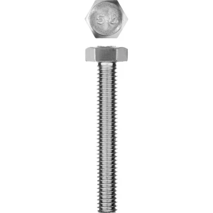 Болт ГОСТ 7798-70, M6 x 40 мм, 5 шт, кл. пр. 5.8, оцинкованный, ЗУБР 303086-06-040 купить в Тюмени