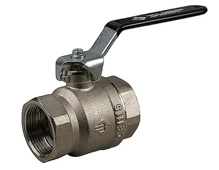 Кран шаровой ЗУБР полнопроходной &quot;мама-мама&quot;, ручка, хромиров латунь, 1&quot;1/2 4-51320-C-3/2 купить в Тюмени