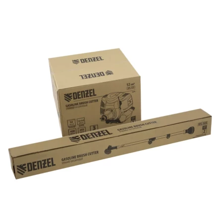 Триммер бензиновый DTL-52S, 52 см3, разъемная штанга, состоит из 2 частей Denzel 96266 купить в Тюмени