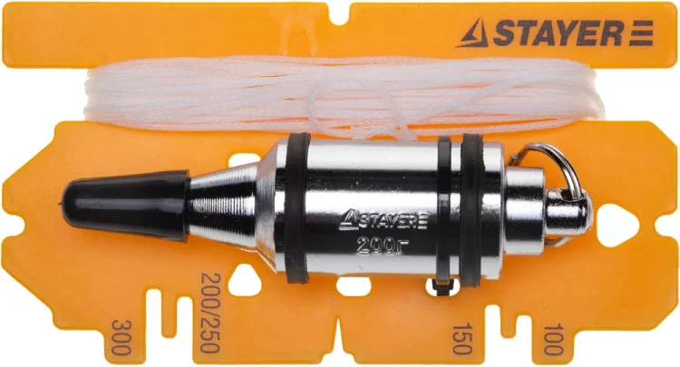Отвес STAYER "PROFI" строительный со шнуром, с противоударным ободком, 300 г 06352-30 купить в Тюмени