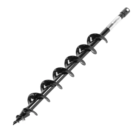 Шнек для грунта ER-80, диаметр 80 мм, длина 800 мм,соединение 20 мм, съемный нож Denzel 56005 купить в Тюмени