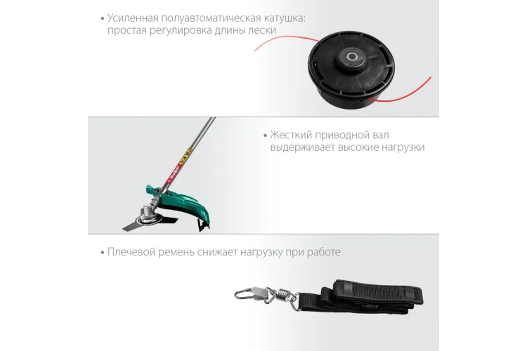 ЗУБР 1700 Вт, ш/с 42 см, сетевой триммер (КСВ-42-1700) купить в Тюмени