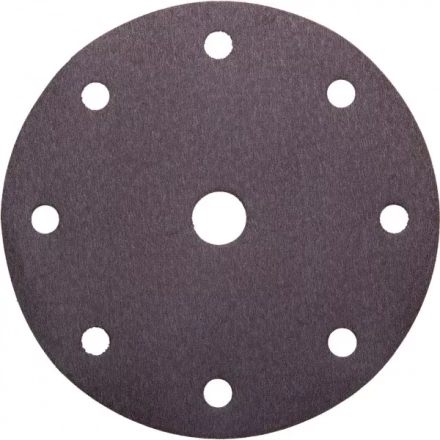 Круг шлифовальный URAGAN &quot;Универсальный водостойкий с покрытием стеарата цинка&quot; на липучке, 9 отв., P240, 150мм, 50шт 907-44114-240-50 купить в Тюмени