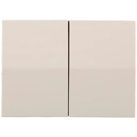 Выключатель СВЕТОЗАР &quot;ЭФФЕКТ&quot; двухклавишный, без вставки и рамки, цвет бежевый, 10A/~250B SV-54434-B купить в Тюмени