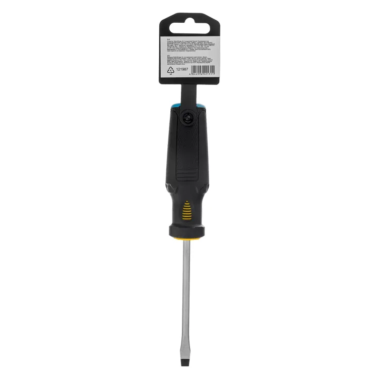 Отвертка, SL6x100 мм, S2, 3к рукоятка Denzel 121987 купить в Тюмени