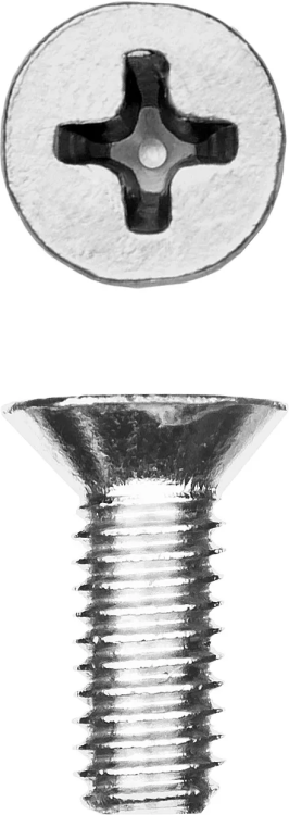 Винт DIN 965, M6 x 16 мм, 9 шт, кл. пр. 4.8, оцинкованный, ЗУБР 303116-06-016 купить в Тюмени