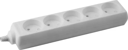 Колодка DEXX для удлинителя, 5 гнезд, макс мощность 3500Вт 55100-5 купить в Тюмени