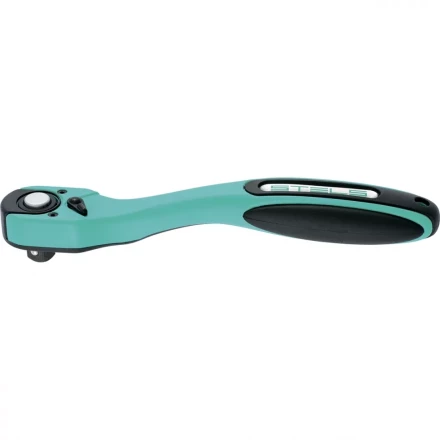 Ключ-трещотка 1/4 72 зуба с быстрым сбросом CrV 2-х компонентная рукоятка STELS 14028 купить в Тюмени