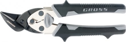 Ножницы по металлу&quot;PIRANHA&quot;МИНИ 185мм,прямой и левый рез,сталь-СrM,двухкомпонентные рукоятки GROSS 78359 купить в Тюмени